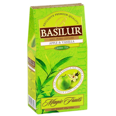 Чай зеленый Basilur Волшебные фрукты "Яблоко, ваниль", 100 г