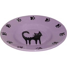 Миска для животных Foxie Cat Plate фиолетовая 140 мл