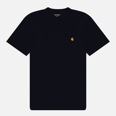 Мужская футболка Carhartt WIP Chase, цвет синий, размер M