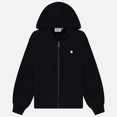 Женская толстовка Carhartt WIP W Full Zip Hooded Casey, цвет чёрный, размер S