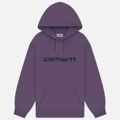 Женская толстовка Carhartt WIP W Hooded Carhartt, цвет фиолетовый, размер S