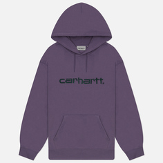 Женская толстовка Carhartt WIP W Hooded Carhartt, цвет фиолетовый, размер S