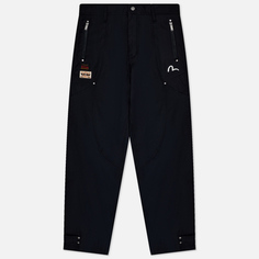 Мужские брюки Evisu Seagull & Evisu Embroidered Daicock Patchwork, цвет чёрный, размер 30