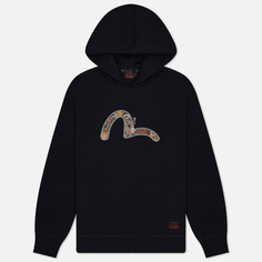 Мужская толстовка Evisu Deer & Treasure Seagull Embroidered Hoodie, цвет чёрный, размер XXL