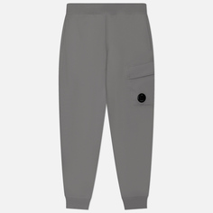 Мужские брюки C.P. Company Diagonal Raised Fleece Cargo Cuffed Leg, цвет серый, размер S