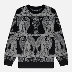 Мужской свитер GX1000 Jacquard Crew Neck, цвет серый, размер S