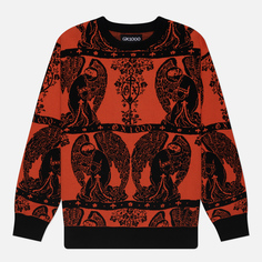 Мужской свитер GX1000 Jacquard Crew Neck, цвет оранжевый, размер M