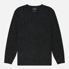 Мужской свитер Pendleton Shetland Crew Neck, цвет чёрный, размер L