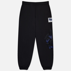 Мужские брюки Evisu Evisukuro Gradient Logo Print, цвет чёрный, размер L