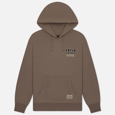 Мужская толстовка Evisu Evergreen Double Kamon Embroidered Hoodie, цвет бежевый, размер XL
