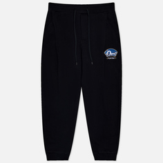 Мужские брюки Evisu Fan Shaped Seagull & Wave Embroidered & Print, цвет чёрный, размер S