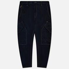 Мужские брюки Evisu Seagull Embossed Print 3D Cropping Cargo, цвет чёрный, размер 34