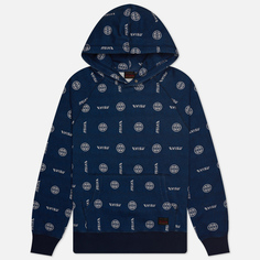 Мужская толстовка Evisu Evisu & Kamon AOP Digital Print Seagull Embroidered Hoodie, цвет голубой, размер L