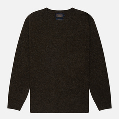 Мужской свитер Pendleton Shetland Crew Neck, цвет коричневый, размер M