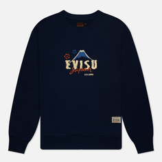 Мужская толстовка Evisu Evergreen Kumadori Daruma Printed, цвет синий, размер M