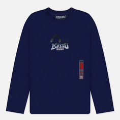 Мужской лонгслив Evisu Evisukuro Gradient Chest Logo, цвет фиолетовый, размер S