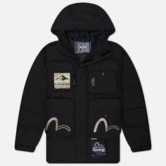 Мужской пуховик Evisu Evisukuro Multi Pockets Down, цвет чёрный, размер XL
