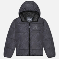 Мужской пуховик Evisu Evisukuro Printed Monogram Down, цвет серый, размер L