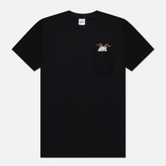 Мужская футболка RIPNDIP Krampus Lord Nermal Pocket, цвет чёрный, размер M