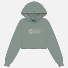 Женская толстовка RIPNDIP Angels Cropped Hoodie, цвет зелёный, размер M