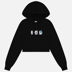Женская толстовка RIPNDIP Shroom Diet Cropped Hoodie, цвет чёрный, размер M