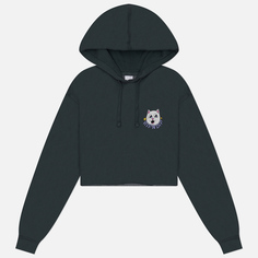 Женская толстовка RIPNDIP So Mushroom Cropped Hoodie, цвет серый, размер S