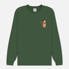 Мужской лонгслив RIPNDIP Nermal Pills, цвет зелёный, размер M