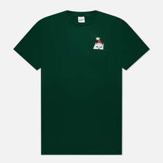 Мужская футболка RIPNDIP Lord Santa Pocket, цвет зелёный, размер S