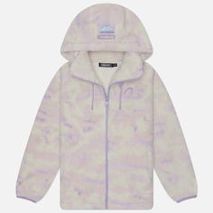 Женская флисовая куртка Evisu Evisukuro AO Printed & Embroidered Sherpa, цвет фиолетовый, размер M