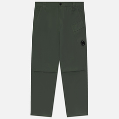 Мужские брюки C.P. Company Flatt Nylon Regular Utility, цвет зелёный, размер 46