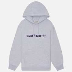Женская толстовка Carhartt WIP W Hooded Carhartt, цвет серый, размер XS