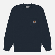 Мужская толстовка Carhartt WIP Pocket, цвет синий, размер M