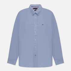 Мужская рубашка Tommy Hilfiger Core 1985 Flex Oxford Stripe Regular Fit, цвет голубой, размер XXL