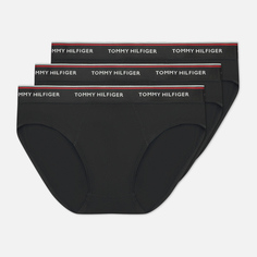 Комплект мужских трусов Tommy Hilfiger Underwear 3-Pack Cotton Briefs, цвет чёрный, размер L