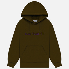 Мужская толстовка Carhartt WIP Hooded Carhartt, цвет оливковый, размер M