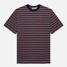 Мужская футболка Butter Goods Gardens Stripe, цвет бордовый, размер S