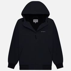 Мужская куртка ветровка Carhartt WIP Hooded Sail, цвет чёрный, размер L