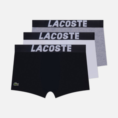 Комплект мужских трусов Lacoste Underwear 3-Pack Branded Jersey Trunk, цвет комбинированный, размер L