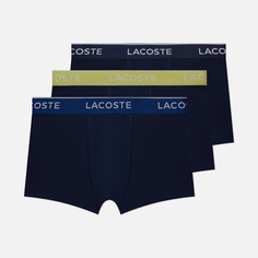 Комплект мужских трусов Lacoste Underwear 3-Pack Boxer Casual Contrast Waistband, цвет комбинированный, размер M