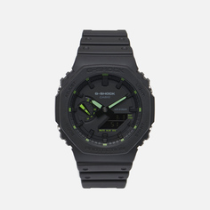 Наручные часы CASIO G-SHOCK GA-2100-1A3 Neon Accent, цвет чёрный