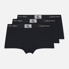 Комплект мужских трусов Calvin Klein Underwear 3-Pack Low Rise Trunk CK96, цвет чёрный, размер S