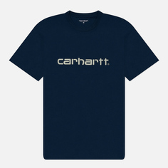 Мужская футболка Carhartt WIP Script, цвет синий, размер S