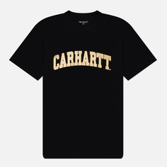 Мужская футболка Carhartt WIP University, цвет чёрный, размер S