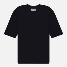 Мужская футболка Maison Margiela MM6 Signature Single Stitch Logo, цвет чёрный, размер S