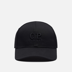 Кепка C.P. Company Gabardine Logo Tonal Stitching, цвет чёрный
