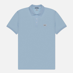 Мужское поло C.P. Company 70/2 Mercerized Jersey, цвет голубой, размер S