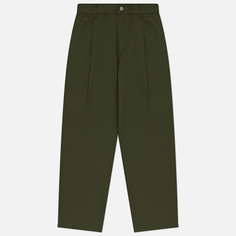 Мужские брюки Uniform Bridge One Tuck Chino, цвет зелёный, размер L