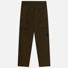 Мужские брюки C.P. Company Chrome-R Regular Utility, цвет оливковый, размер 50
