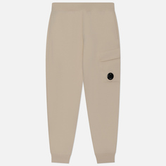 Мужские брюки C.P. Company Diagonal Raised Fleece Cargo Cuffed Leg, цвет бежевый, размер S
