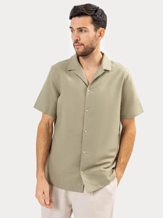 Мужская рубашка хаки из премиального льна Mark Formelle